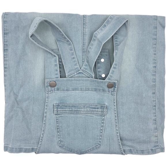 Denim Overall Dress Light Indigo Blue The Esther Women’s Small Boutique Fashion - Picture 14 of 14